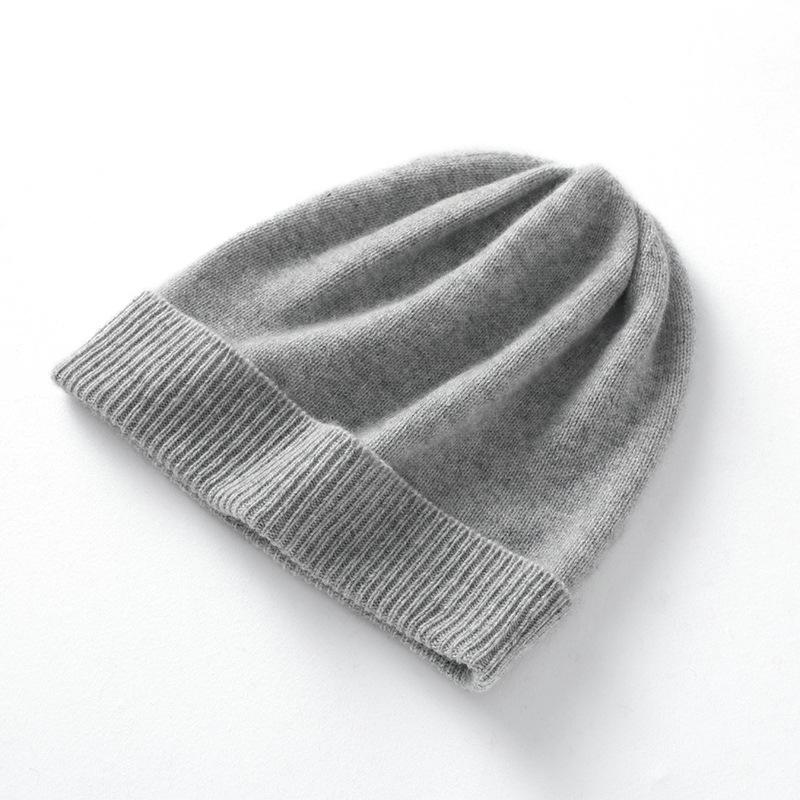 Soft Cashmere Autumn and Winter New Style Unisex Casual Ear Protection Pile Hat Cuffed Fashionable Knitted Hat
