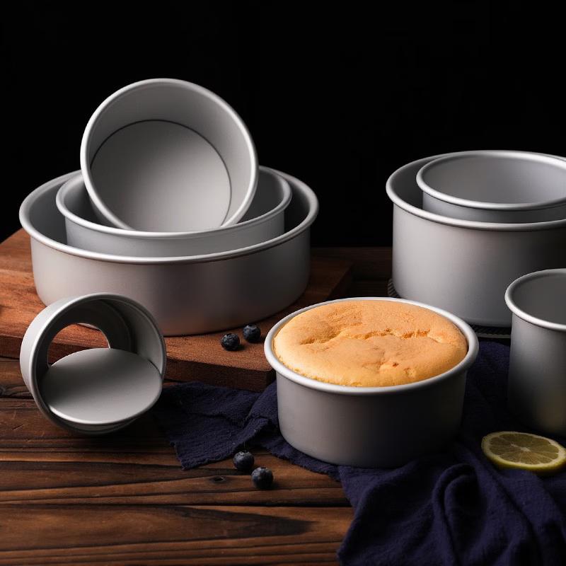 6-inch Round Aluminum Chiffon Mousse Cake Mold
