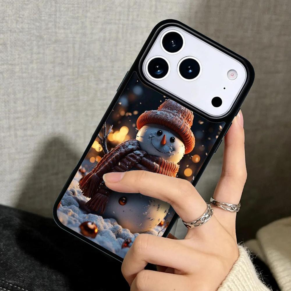 Capa Case for iPhone 17 Air 16 Pro Max 15 Plus 11 13 Mini 14 12 Back Phone Cover Landscape Winter Light Snow