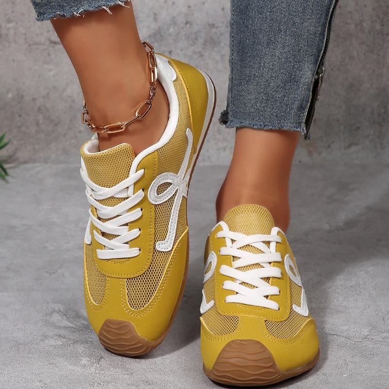 Fashion 2025 NEW Women's Sneakers Comfortable and Breathable Suitable for Sports Lace-up Hollow Out Shoes Soft Sole Sneakers