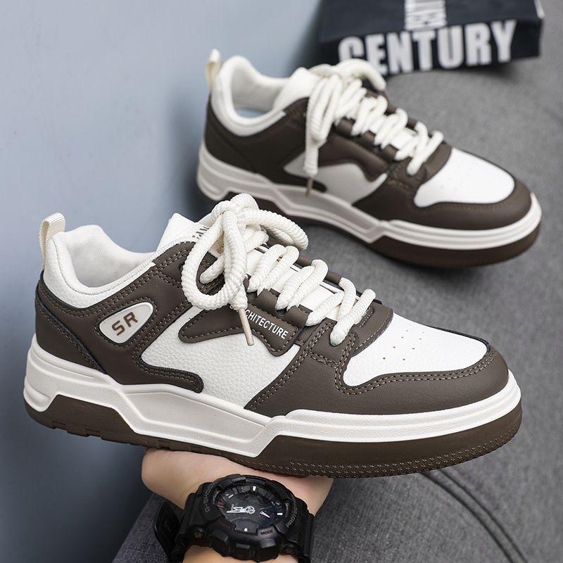 Summer men's new breathable shoes men's Korean style trendy versatile white shoes thick soled sports shoes casual board shoes