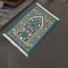 Prayer Rug Dry Cleaning Folk-Custom Gold Thread Worship Blanket for Living Room