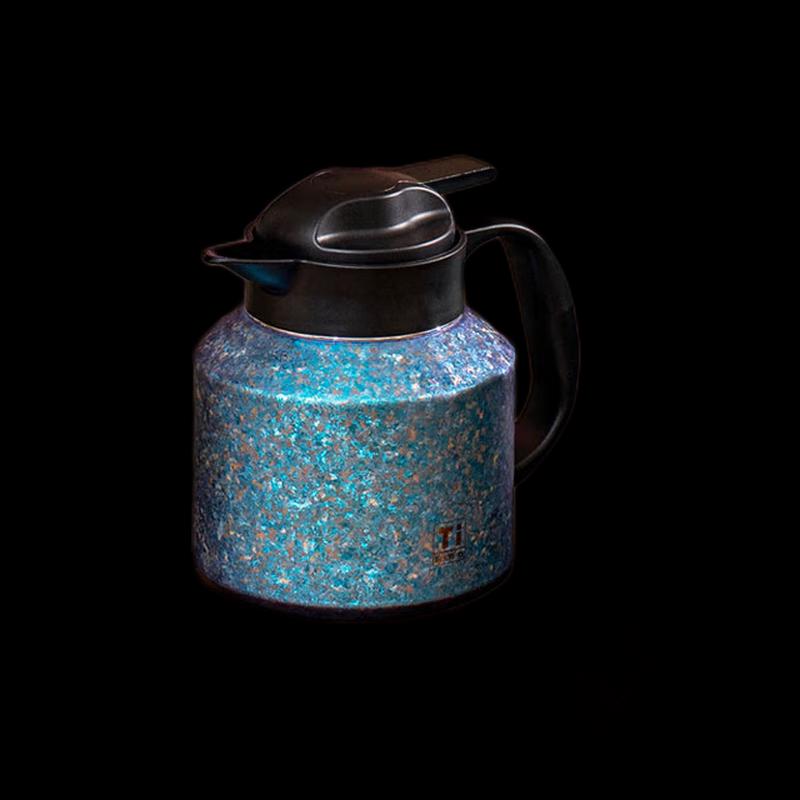 Men Da Shi Pure Titanium Insulated Tea Pot with Infuser, 1100ml