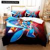 Mega Man X Dive Bedding Set Single Twin Full Queen King Size Bed Set Adult Kid Bedroom Duvet Cover Sets 3D Anime Bed Sheet Set
