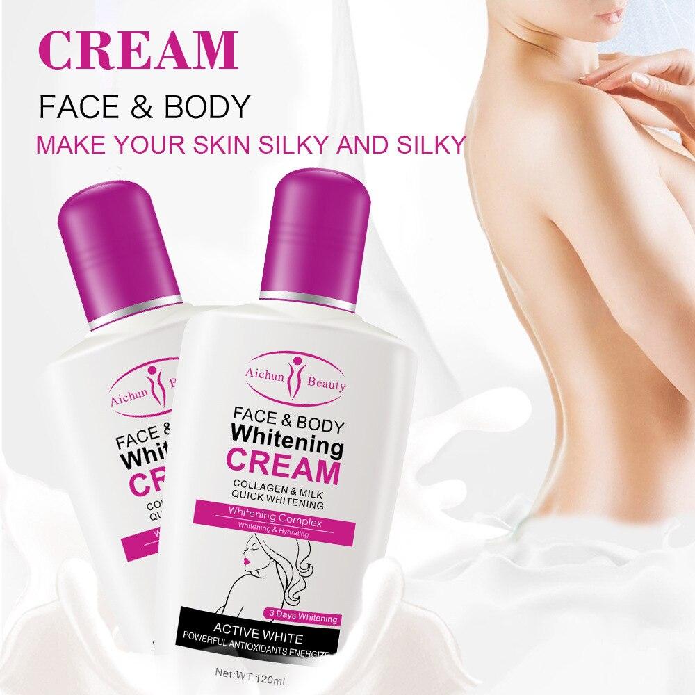 Aichun Collagen Milk Bleaching Face Body Cream Whitening Cream Skin Whitening Moisturizing Body Lotion Skin Lightening Cream Body Care