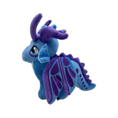 Peluche de Cuerno de Dragón Azul Animal de Peluche Suave Decoración de Moda Genial Regalo Especial Para Niños Niños y Niñas