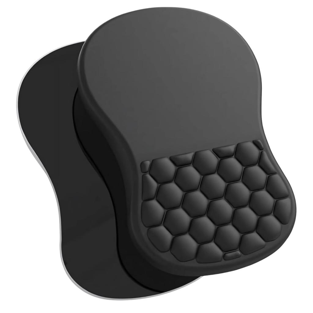 adelphos Ergonomic Design Memory Foam Mouse Large Wrist Reduces Honeycomb for Desk Work and Gaming Pad, Size, Support, Non-Slip, Fatigue, Pad, (1pc)