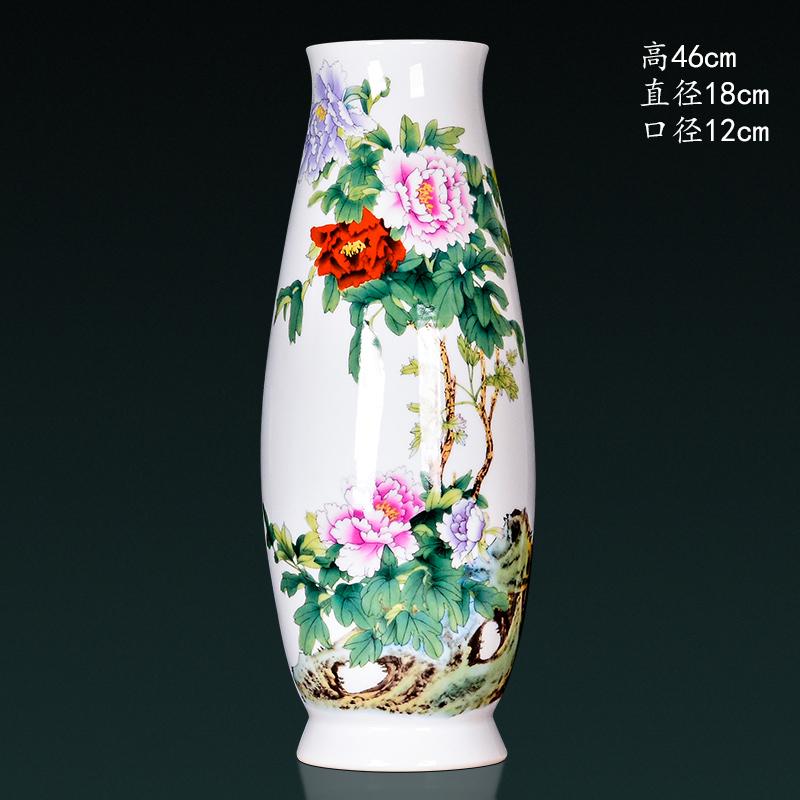 

Керамическая ваза Цзиндэчжэнь, розовая, золотая и нефритовая, цветочные композиции в холле, ваза для украшения дома и гостиной