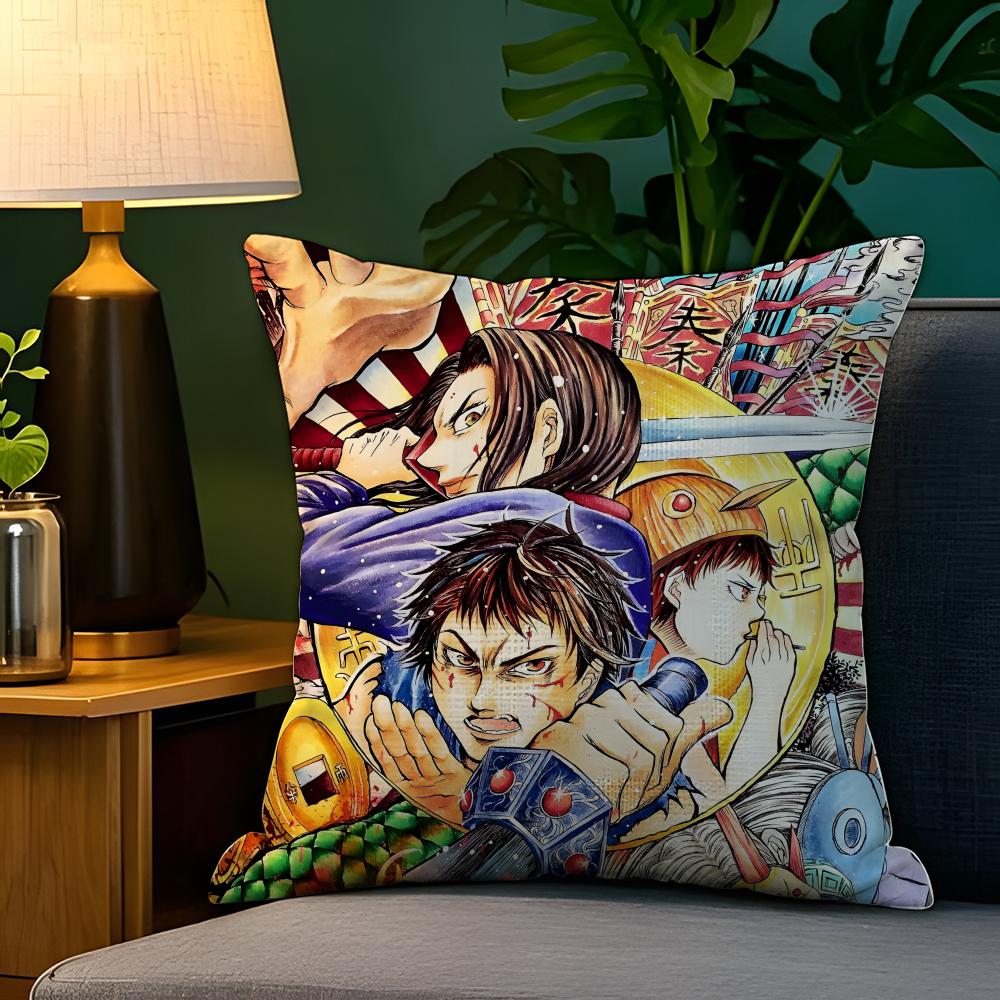 Comic Cartoon Kingdom K-Kingudamu 2 Pillow Case Natural Linen Pillow Case Double-Sided Decor Sofa Pillowcase Home Decor