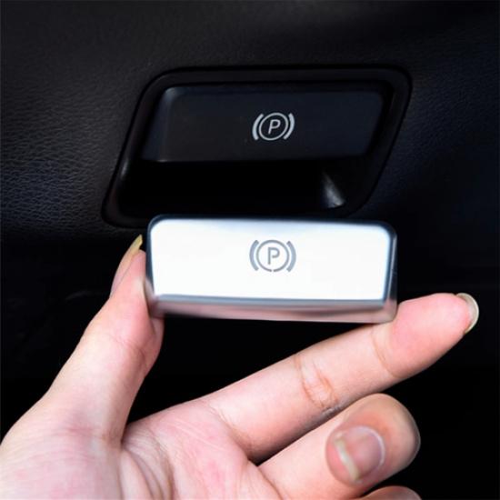 Black/Silver ABS Car Foot Brake Release Button Cover For Benz GLA GLE GLS 16-19