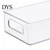 Dustproof Stationery Container Desktop Storage Box, Clear PET Drawers Organizer, Stackable Space Transparent Desk Organizer Saving Case, for