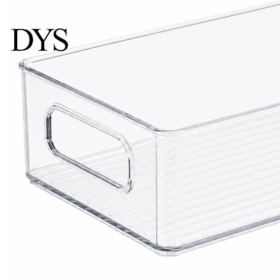 Dustproof Stationery Container Desktop Storage Box, Clear PET Drawers Organizer, Stackable Space Transparent Desk Organizer Saving Case, for