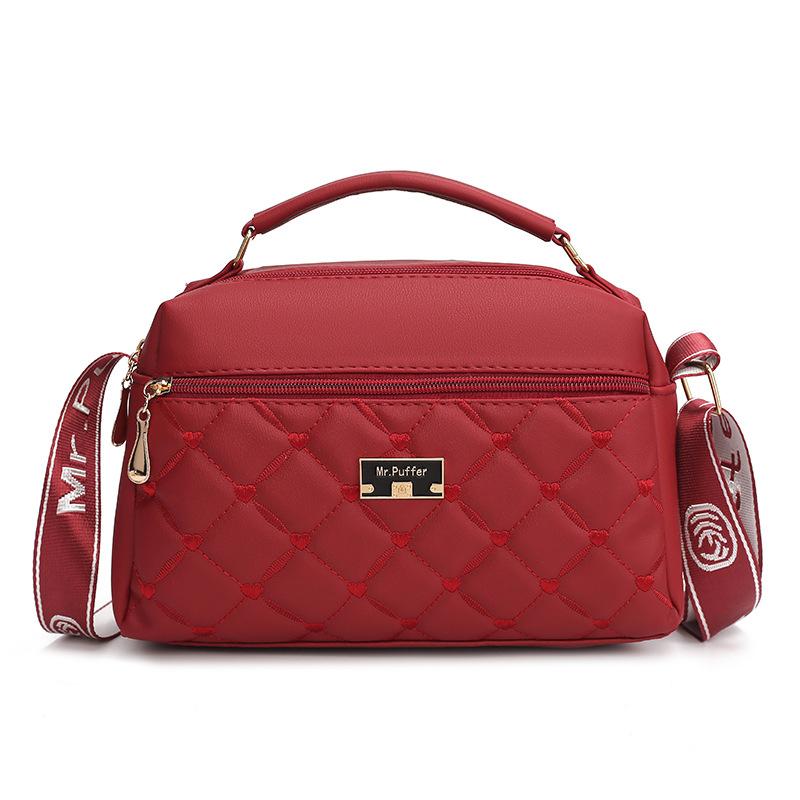 Bag Women's Trend New Rhombus Shoulder Bag Versatile Handbag Women's Oblique Span Bag