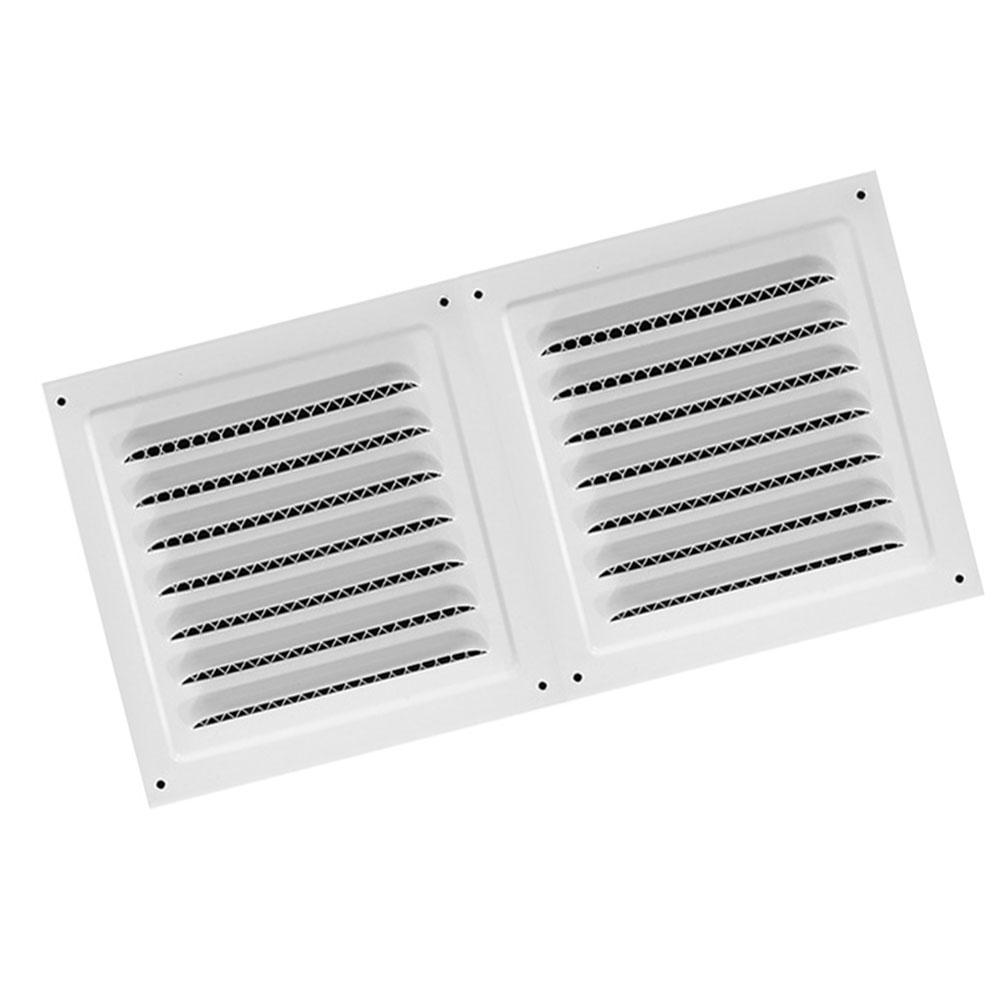 Outdoor Air Vent Cover Louvered Design Stainless Steel Mesh Filter For Garage Warehouse Bathroom HVAC Duct 150x300mm