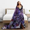 Vintage FNAF At Freddys Bonnie Warm Soft Blanket  Camping Plush Throw Blanket Funny Couch Chair Flannel Bedspread Sofa Bed Cover