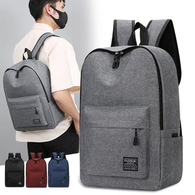 15 Zoll Vielseitiger Rucksack Trendiger Waschbarer Oxford-Stoff Computertasche Schwarz Grau Blau Rot Schulrucksack für Schüler Unisex