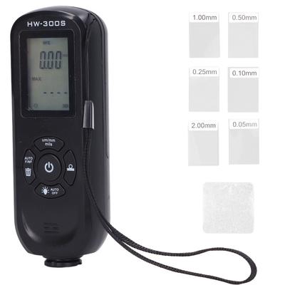 HW?300S Coating Thickness Gauge Digital Backlight LCD Film Thickness Meter for Manufacturing Metal