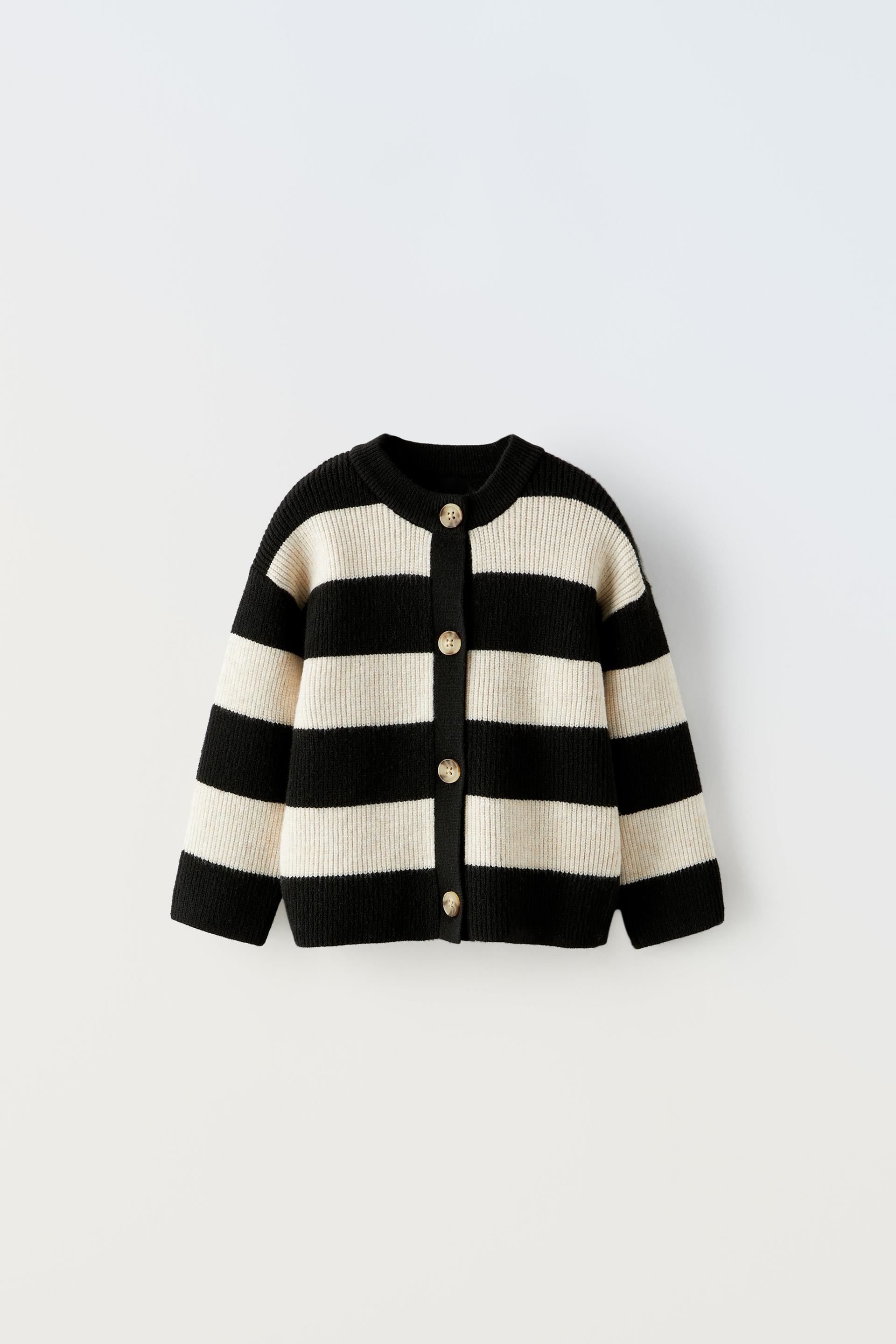 

ТРИКОТАЖНЫЙ КАРДИГАН В ПОЛОСКУ