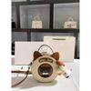 Callme Kitten Retro Colorblock Round Bag for Women - High-Sense Spring 2025 Collection