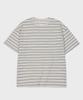 GLW [Unisex] Striped Short Sleeve T-Shirt Cream