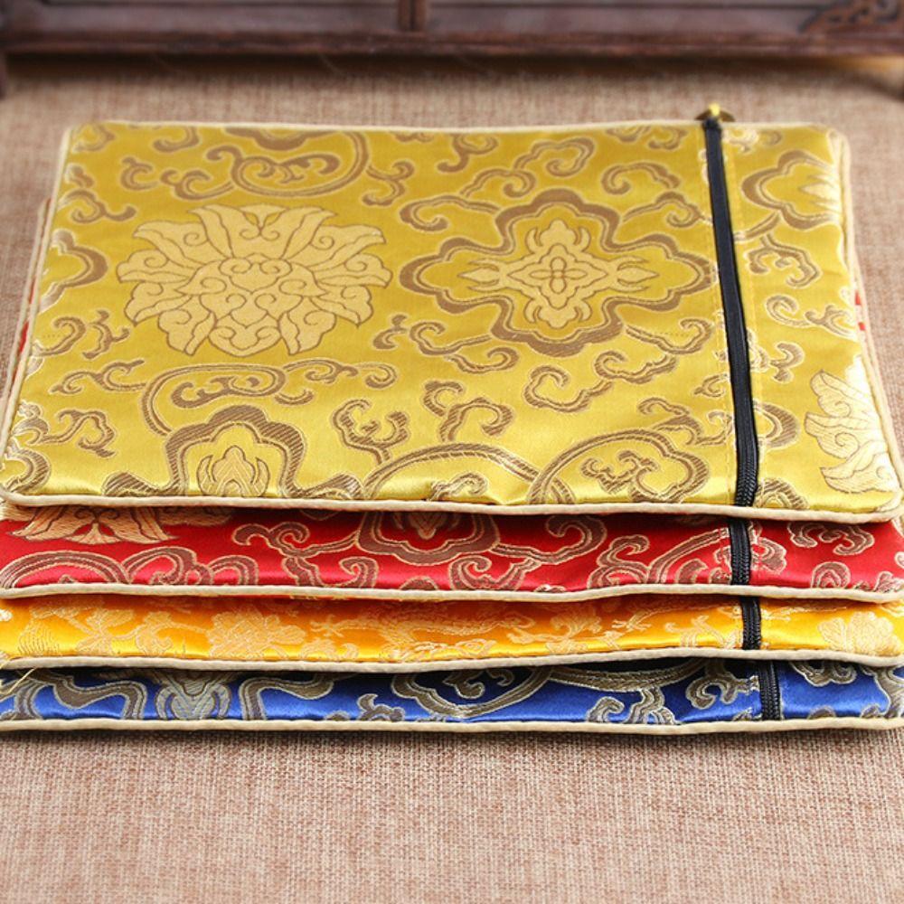 Pattern Antique Buddhist Brocade Scripture Bag Jewelry Bag Chinese Style Sachet Embroidery Bag
