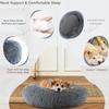 40cm Round Pet Bed for Large Dog Bed Super Soft Cat Bed Long Plush Dog House for Medium Dog House Winter Warm Sleeping