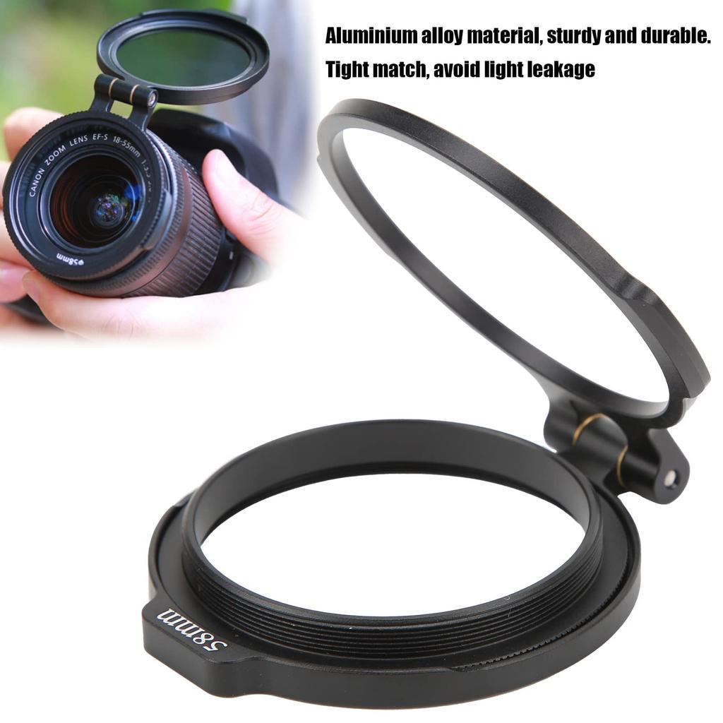Camera Lens Filter Ring, Durable Quick Switch, Multi-Size Lens Filter Holder, Aluminum Alloy Material, for Wide-Angle Prime Zoom Lenses, Achieves Bett