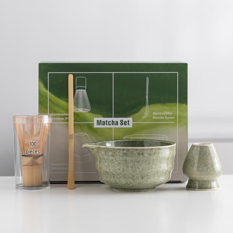 

Ailanhui DU Ceramic Matcha Tea Ceremony Set 4-Piece Set