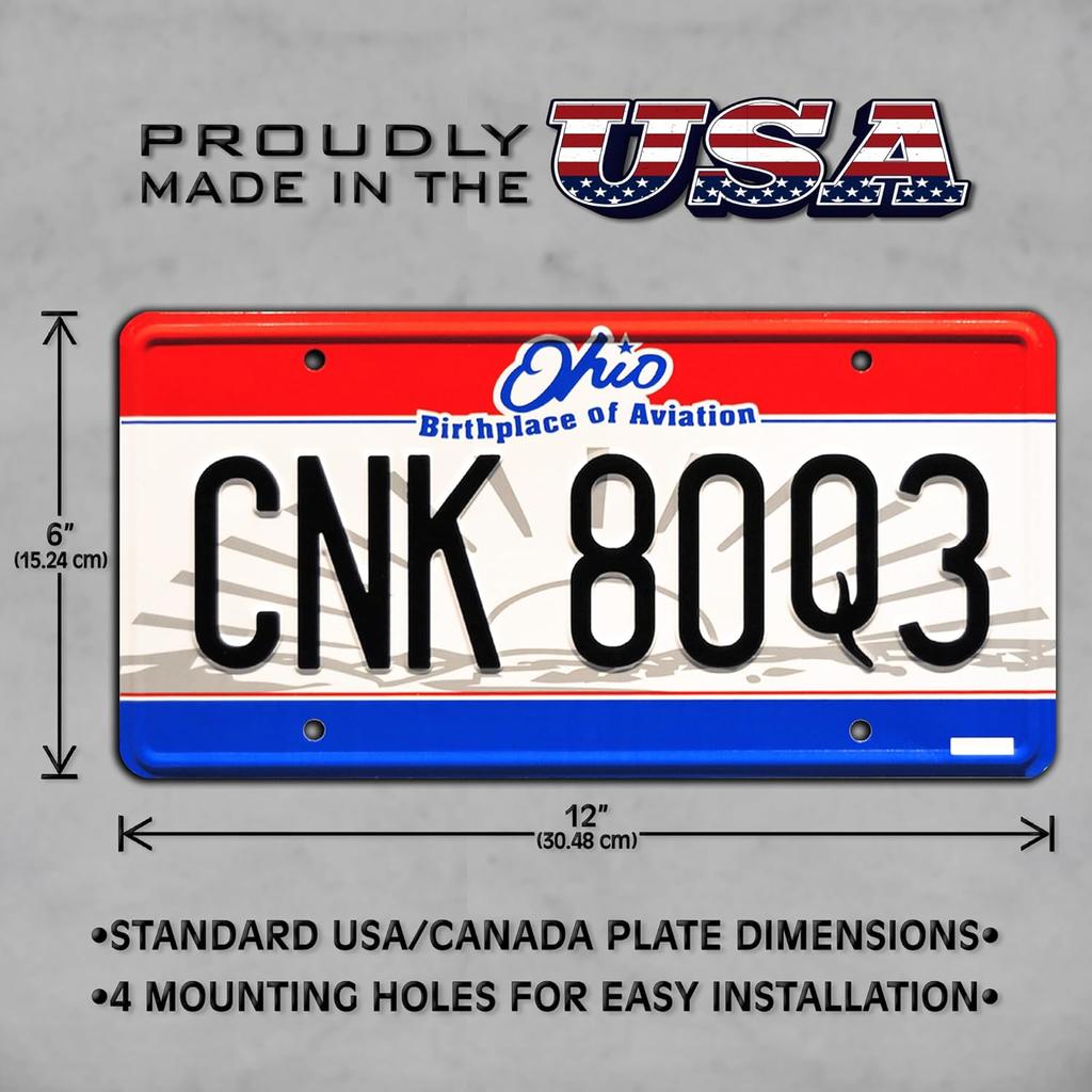 Winchester Impala | Kaz 2Y5 + CNK 80Q3 | Metal Stamped License Plates