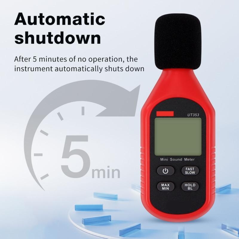 Portable Noise Level Tester Decibel Meter for Household Use for Monitoring Sound Level and Reducing Noise Pollution