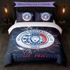 Reading FC Benutzerdefinierter Name Text Bettwäscheset 1 Bettbezug + 2 Kissenbezüge Fußball Logo Personalisierte Geschenk für besonderen Anlass Schlafzimmer Dekor