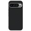 ABEEL For Google Pixel 9 Pro XL Magnetic Case Carbon Fiber Texture TPU PC PU Phone Back Cover