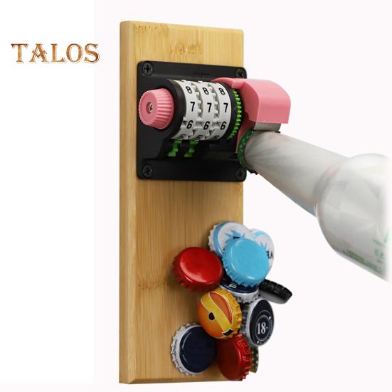 Magnetický otvírák na láhve Nástěnný otvírák na láhve na pivo Univerzální otvírák na nápoje Záznam nápojů