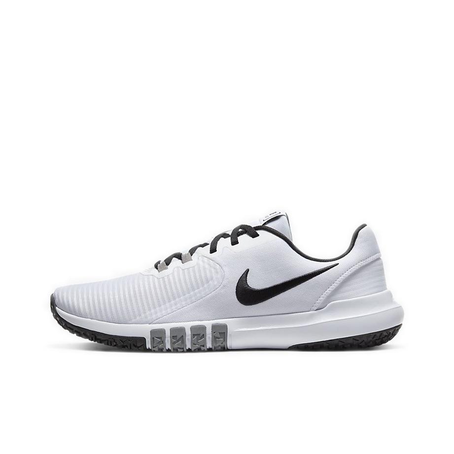 Nike Flex Control 4 White Men Sneakers Smoke-Grey Black CD0197-100