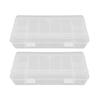 2 Pcs Fishing Lure Bait Box Waterproof Lure Box Fishing Multifunctional Accessory Storage Box