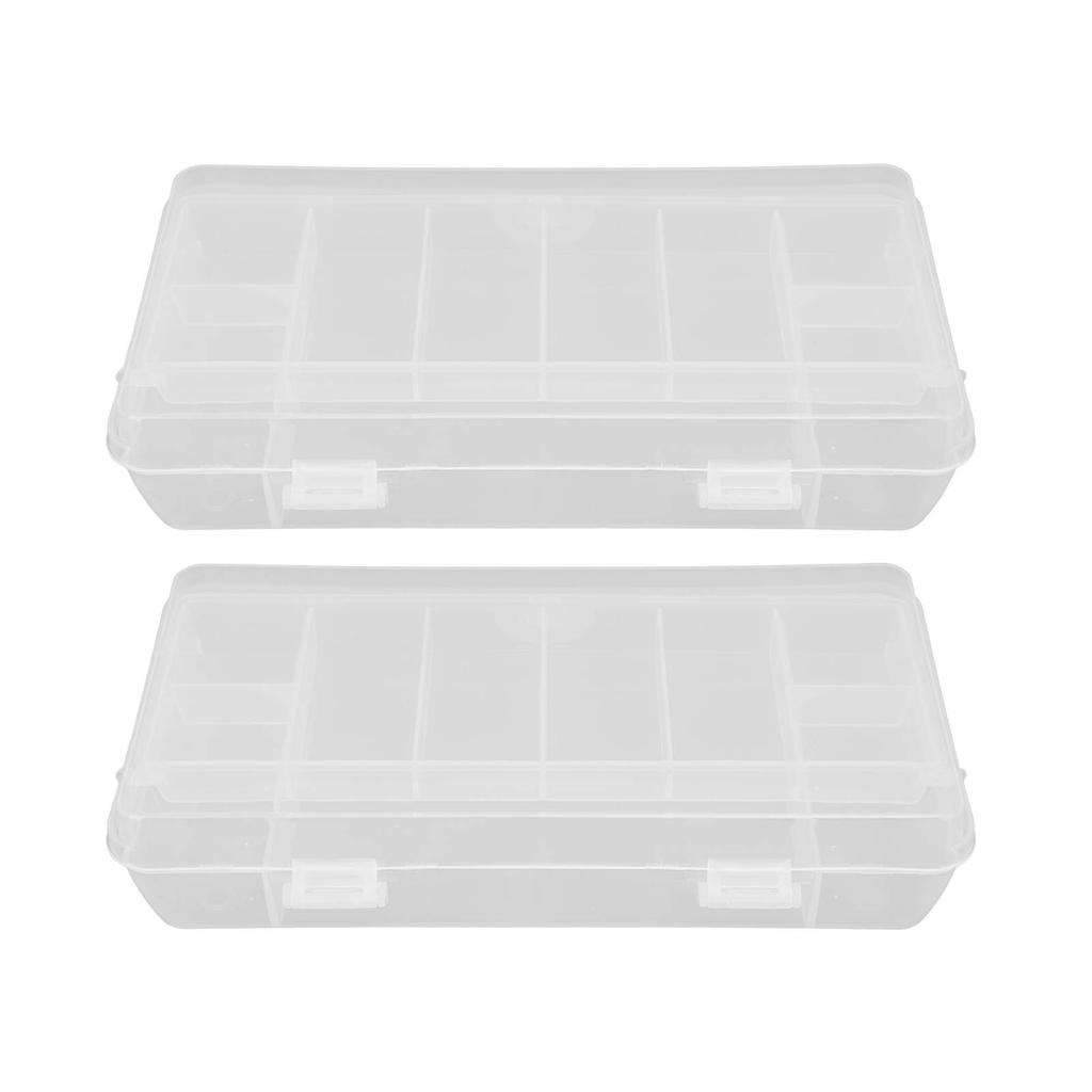 2 Pcs Fishing Lure Bait Box Waterproof Lure Box Fishing Multifunctional Accessory Storage Box