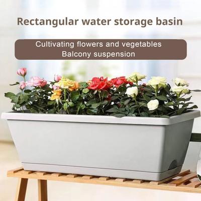 Caja de Cultivo de Verduras Maceta con Orificios de Drenaje Borde Engrosado Fuerte