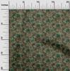 oneOone Cotton Poplin Green Fabric Abstract Floral Quilting Supplies Print Sewing Fabric By The Yard 42 Inch