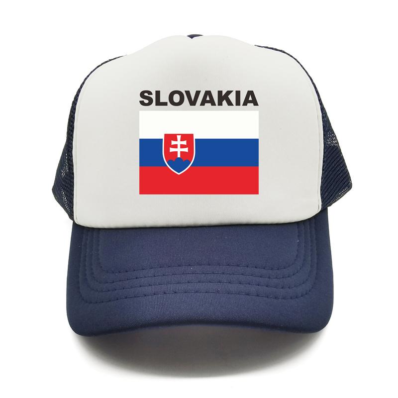 Slovakia Trucker Cap Summer Unisex Cool Country Flag Hat Baseball Caps Unisex Outdoor Mesh Net Caps