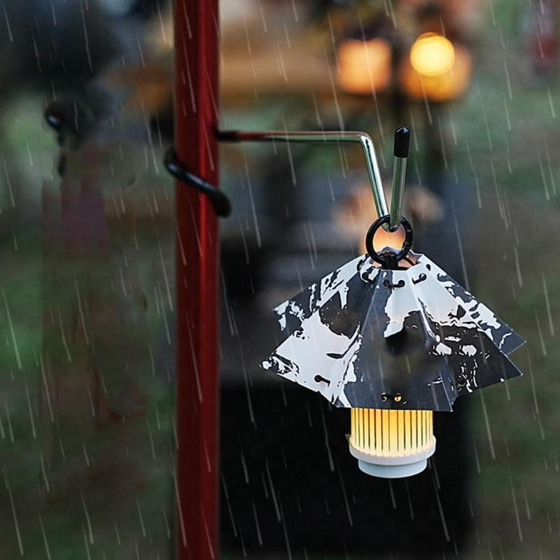 Folding Umbrellas Tent Light Shade Portables Outdoor Umbrellas Tent Lampshades for Outdoor Camping Hiking