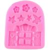 Creative Styling Handmade Mold Fairy Door Combination Snail Mushroom Sugar Cake Silicone Decoration Accessories Cake Tools