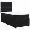 Exclusive House - Slatted Bed Base with Mattress Black 90x190 Cm Velvet