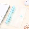 Lightweight Pvc Loose-Leaf Shell 6 Holes A6 Transparent Loose-Leaf Shell, Color Clip, Simple Candy Color Album Shell
