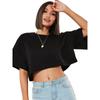 Cotton Women Short Sleeve Dance Running Clothes Yoga Fitness Crop Top  Navel Baring New Sport T-shirt Loose Gym Workout Shirts