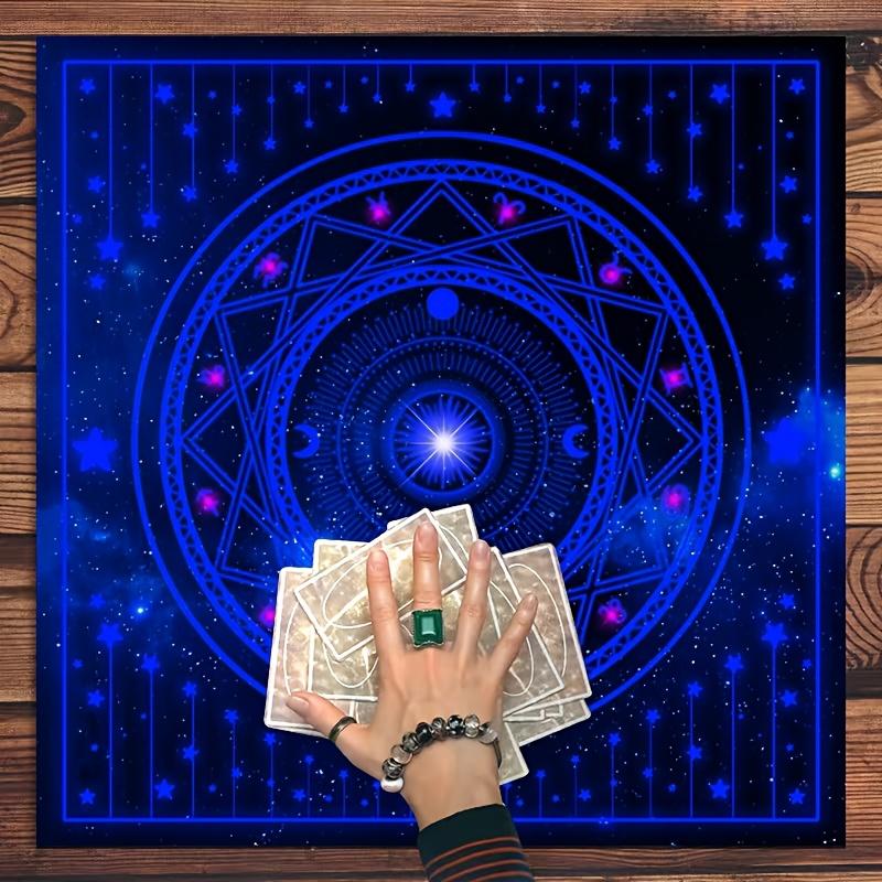 Tarot Card Cloth Tarot Reading Cloth Moonlight Flower Altar Card Mat Witchcraft Astrology Tablecloth Pad Divination Supplies