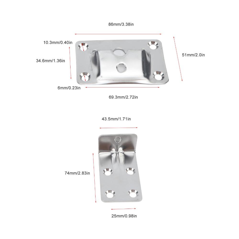 1 Pair Desktop Mount Removable Table Bracket Tabletop Brackets  Yacht Application