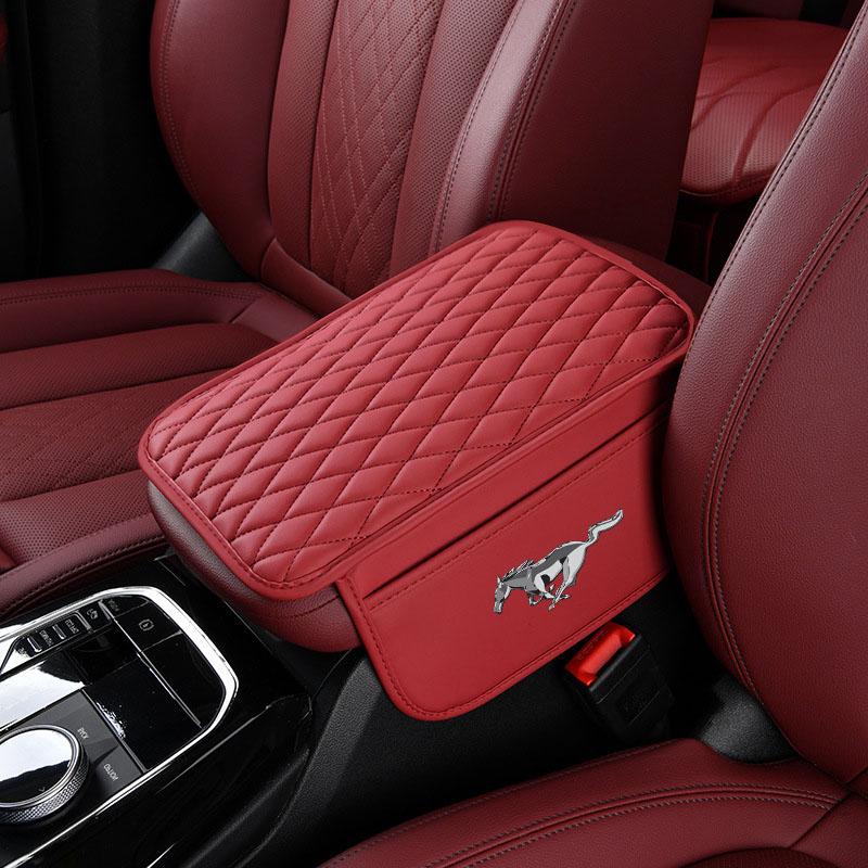 1 Stück Auto Armlehnenmatte Taschentuchboxen Höhenpolster Armlehnenbox Autostyling für Ford Mustang Mondeo Focus Fiesta Escape Kuga Ecosport Ranger