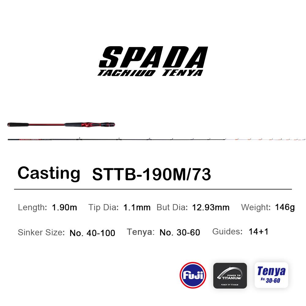 PURELURE Tenya 30 - 60 Super Light Tianium Tip Cutlass Fish Cuttlefish octopus Fishing 190cm Casting 8:2 Action Squid Boat