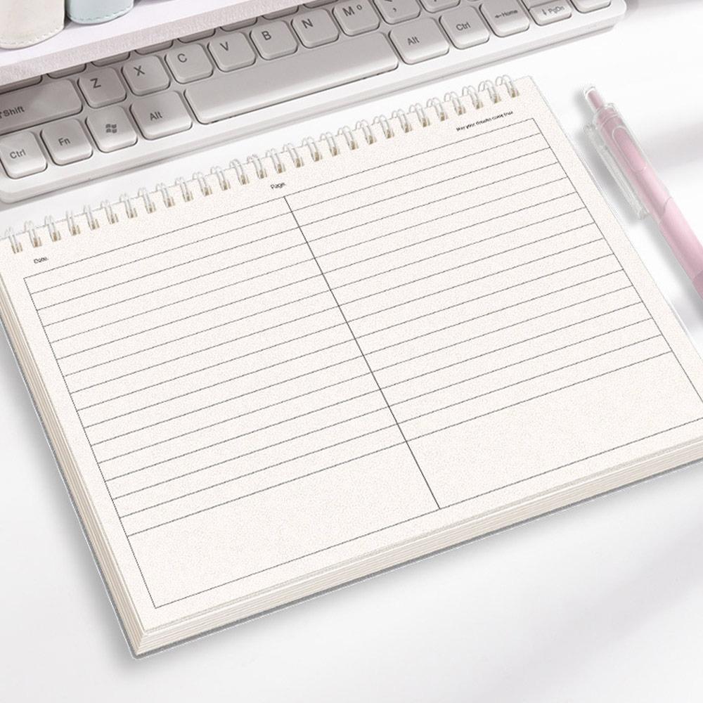 Practical Thicken Paper Coil Notebook Grid/Horizontal Lines Partition Design Writing Memopad B5 Notepad Students