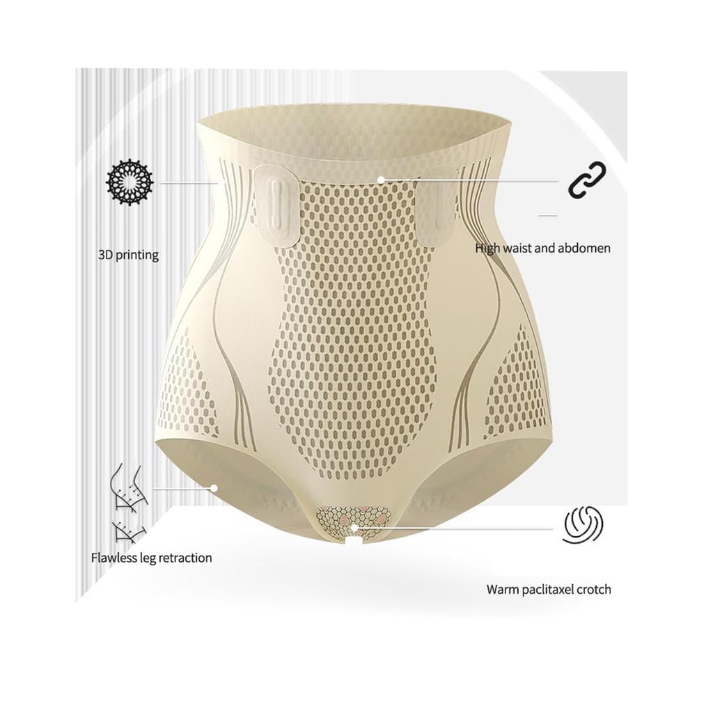 LIUXU Triangle Postpartum Tummy Breathable Underwear 2 High-Waist Butt-Lifting Panties, Shapewear, Girdle, Shaper, Waist-Slimming Corset, Women's,